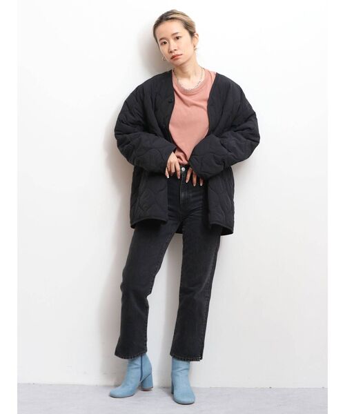 Ungrid(アングリッド)の「キルティングライナーブルゾン(ブルゾン・レディース・オフホワイト/ブラック/カーキ・FREE)」の8枚目の写真