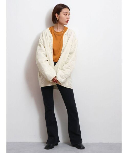 Ungrid(アングリッド)の「キルティングライナーブルゾン(ブルゾン・レディース・オフホワイト/ブラック/カーキ・FREE)」の19枚目の写真