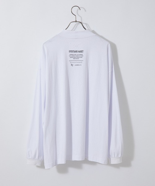 SUPERTHANKS(スーパーサンクス)の「#【SUPERTHANKS/スーパーサンクス】MOCKNECK LONGSLEEVE TEE/モックネックロングスリーブTシャツ(Tシャツ/カットソー・レディース・ホワイト/ブラック・SMALL)」の17枚目の写真