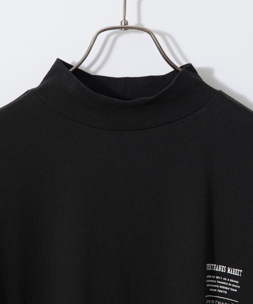 SUPERTHANKS(スーパーサンクス)の「#【SUPERTHANKS/スーパーサンクス】MOCKNECK LONGSLEEVE TEE/モックネックロングスリーブTシャツ(Tシャツ/カットソー・レディース・ホワイト/ブラック・SMALL)」の10枚目の写真
