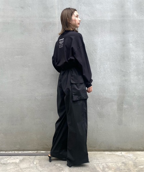 SUPERTHANKS(スーパーサンクス)の「#【SUPERTHANKS/スーパーサンクス】MOCKNECK LONGSLEEVE TEE/モックネックロングスリーブTシャツ(Tシャツ/カットソー・レディース・ホワイト/ブラック・SMALL)」の19枚目の写真