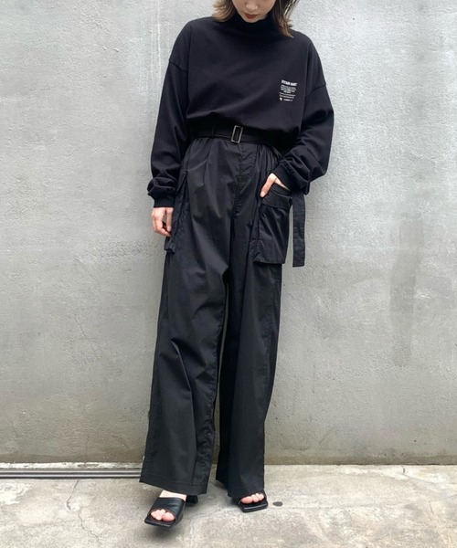 SUPERTHANKS(スーパーサンクス)の「#【SUPERTHANKS/スーパーサンクス】MOCKNECK LONGSLEEVE TEE/モックネックロングスリーブTシャツ(Tシャツ/カットソー・レディース・ホワイト/ブラック・SMALL)」の18枚目の写真