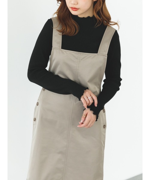 SLURR（スラ―）の「【マシンウォッシャブル】リブハイネックニット(再生ポリエステル)（ニット/セーター・レディース・ブラック/ベージュ/オフホワイト・FREE）」の20枚目の写真