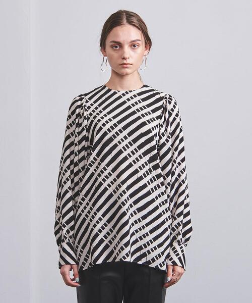 CURRENTAGE（カレンテージ）の「＜CURRENTAGE（カレンテージ）＞バティックプリント ブラウス（シャツ/ブラウス・レディース・ブラック・FREE）」の8枚目の写真