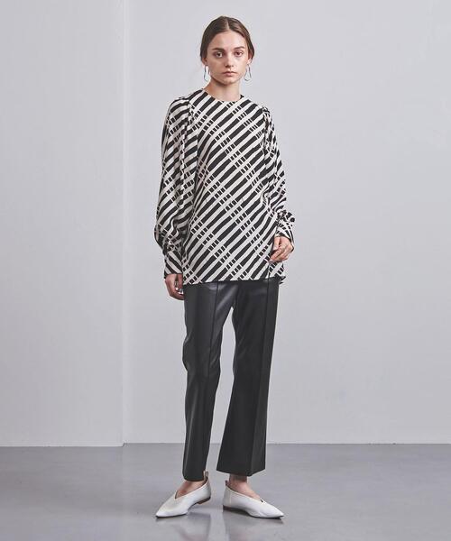 CURRENTAGE（カレンテージ）の「＜CURRENTAGE（カレンテージ）＞バティックプリント ブラウス（シャツ/ブラウス・レディース・ブラック・FREE）」の3枚目の写真