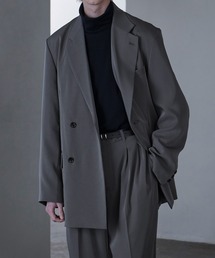 Loose/ルース | ドレープラスター ダブルテーラードジャケット【セットアップ対応】(テーラードジャケット)