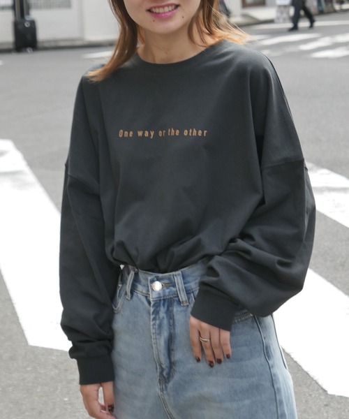 CORNERS（コーナーズ）の「City Photo　BIGTee（Tシャツ/カットソー・レディース・オフホワイト/グリーン/オートミール/スミクロ・FREE）」の10枚目の写真