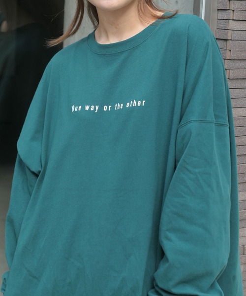 CORNERS（コーナーズ）の「City Photo　BIGTee（Tシャツ/カットソー・レディース・オフホワイト/グリーン/オートミール/スミクロ・FREE）」の13枚目の写真