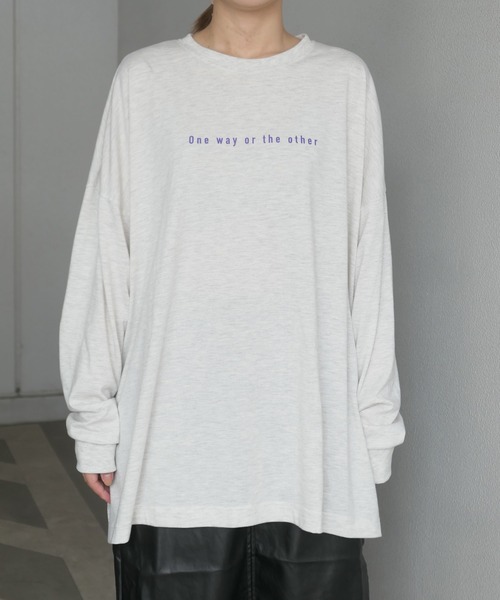 CORNERS（コーナーズ）の「City Photo　BIGTee（Tシャツ/カットソー・レディース・オフホワイト/グリーン/オートミール/スミクロ・FREE）」の15枚目の写真