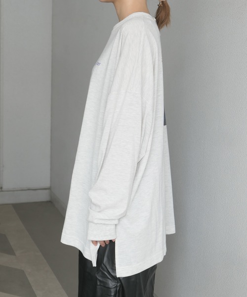 CORNERS（コーナーズ）の「City Photo　BIGTee（Tシャツ/カットソー・レディース・オフホワイト/グリーン/オートミール/スミクロ・FREE）」の16枚目の写真