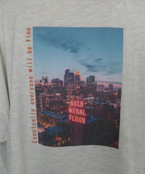 CORNERS（コーナーズ）の「City Photo　BIGTee（Tシャツ/カットソー・レディース・オフホワイト/グリーン/オートミール/スミクロ・FREE）」の18枚目の写真