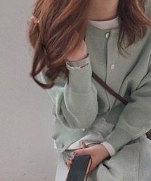 AMOUR BOX | ラウンドネックニットカーディガン(カーディガン/ボレロ)