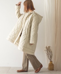 フレアキルティングコート