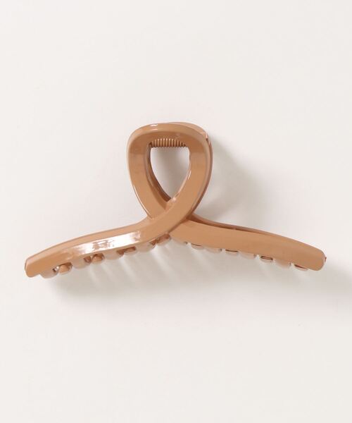 juweel（ユウェル）の「シンプル バンスクリップ ヘアクリップ（バレッタ/ヘアクリップ・レディース・ブラウン/マルチ/クリア/ブルーグレー/アイボリー/ベビーピンク・FREE）」の3枚目の写真