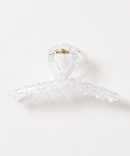 juweel（ユウェル）の「シンプル バンスクリップ ヘアクリップ（バレッタ/ヘアクリップ・レディース・ブラウン/マルチ/クリア/ブルーグレー/アイボリー/ベビーピンク・FREE）」の6枚目の写真