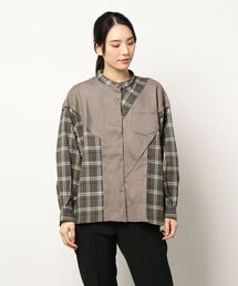 179/WG | 切り替えチェックシャツ(シャツ/ブラウス)