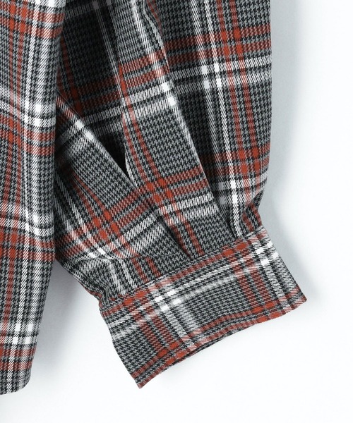 179/WG（イチナナキュウダブルジー）の「切り替えチェックシャツ（シャツ/ブラウス・レディース・ブラウン/グレー/グリーン・MEDIUM）」の21枚目の写真