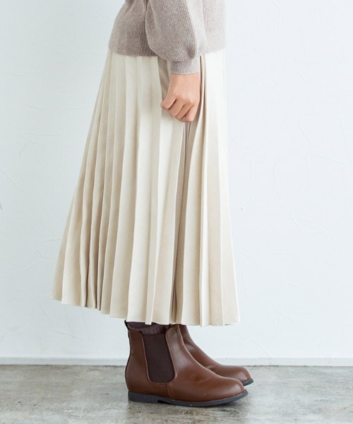 lulpini(ルルピー二)の「kids スエードタッチプリーツスカート(スカート・キッズ・オレンジ/アイボリー・S/M/L)」の19枚目の写真