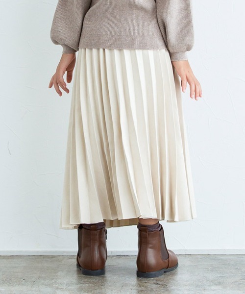 lulpini(ルルピー二)の「kids スエードタッチプリーツスカート(スカート・キッズ・オレンジ/アイボリー・S/M/L)」の20枚目の写真