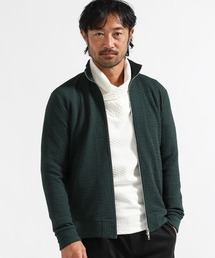 TETE HOMME | フクレ接結スタンドジップ(カーディガン/ボレロ)