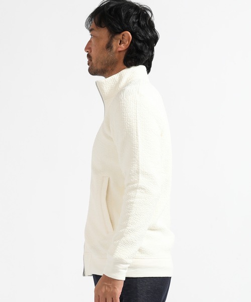 TETE HOMME（テットオム）の「フクレ接結スタンドジップ（カーディガン/ボレロ・メンズ・ブラック/オフホワイト/グリーン・MEDIUM/LARGE/X-LARGE）」の7枚目の写真