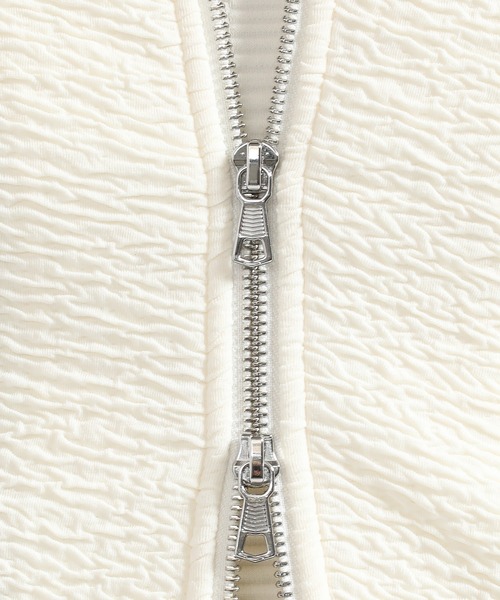 TETE HOMME（テットオム）の「フクレ接結スタンドジップ（カーディガン/ボレロ・メンズ・ブラック/オフホワイト/グリーン・MEDIUM/LARGE/X-LARGE）」の11枚目の写真