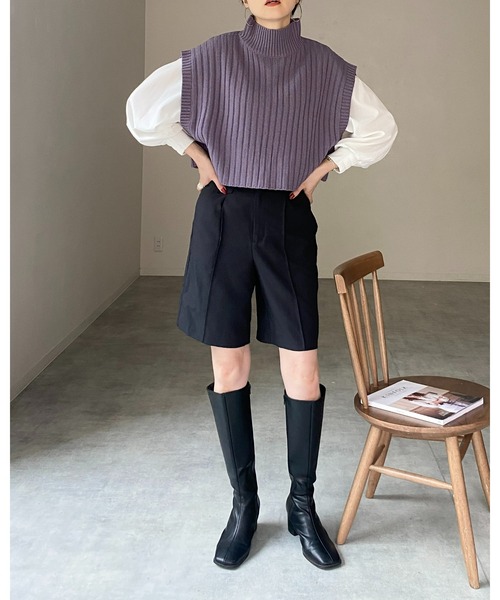 Drawer - 新品タグ付き　aclo ♡ツィードショートベスト♡ 7977sbdzw_2303_i_gold_01.jpg