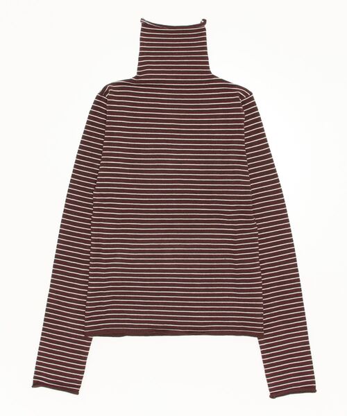 Per sist ence(パーシエンス)の「Per sist ence/パーシエンス 12Gハイネックプルオーバー(ニット/セーター・レディース・ブラック/アイボリー/モカ/パープル/ブラウン/グリーン/ブルー/オレンジ/ピンク/ホワイト×ブラック/ホワイト×グリーン/ホワイト×ブラウン/ブラック×ホワイト・FREE)」の1枚目の写真