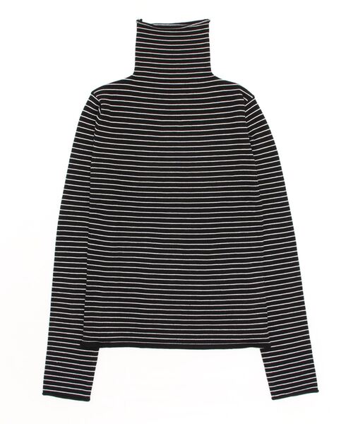 Per sist ence(パーシエンス)の「Per sist ence/パーシエンス 12Gハイネックプルオーバー(ニット/セーター・レディース・ブラック/アイボリー/モカ/パープル/ブラウン/グリーン/ブルー/オレンジ/ピンク/ホワイト×ブラック/ホワイト×グリーン/ホワイト×ブラウン/ブラック×ホワイト・FREE)」の5枚目の写真