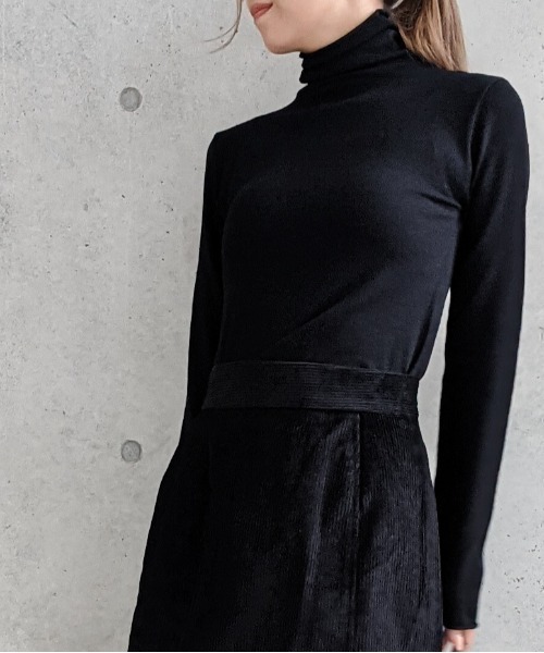 Per sist ence(パーシエンス)の「Per sist ence/パーシエンス 12Gハイネックプルオーバー(ニット/セーター・レディース・ブラック/アイボリー/モカ/パープル/ブラウン/グリーン/ブルー/オレンジ/ピンク/ホワイト×ブラック/ホワイト×グリーン/ホワイト×ブラウン/ブラック×ホワイト・FREE)」の14枚目の写真