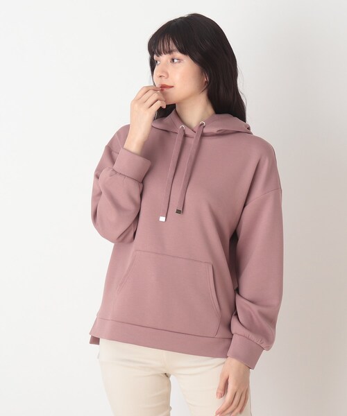 DRESKIP(ドレスキップ)の「◆もちさらプルパーカー(パーカー・レディース・ライトグレー/ピンク系/ブラック/ブラウン系その他・03/04/02)」の4枚目の写真