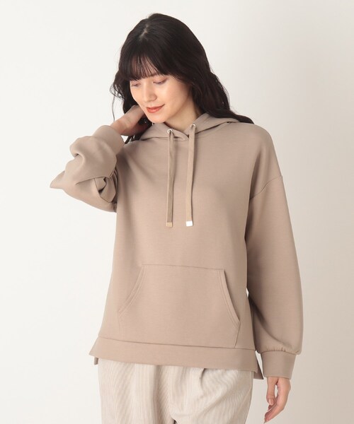 DRESKIP(ドレスキップ)の「◆もちさらプルパーカー(パーカー・レディース・ライトグレー/ピンク系/ブラック/ブラウン系その他・03/04/02)」の1枚目の写真