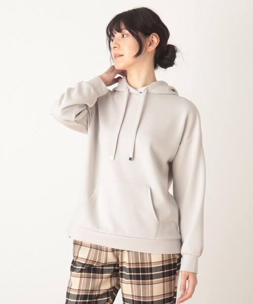 DRESKIP(ドレスキップ)の「◆もちさらプルパーカー(パーカー・レディース・ライトグレー/ピンク系/ブラック/ブラウン系その他・03/04/02)」の3枚目の写真