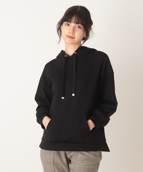 DRESKIP(ドレスキップ)の「◆もちさらプルパーカー(パーカー・レディース・ライトグレー/ピンク系/ブラック/ブラウン系その他・03/04/02)」の2枚目の写真