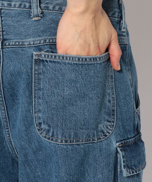 RELAXFIT(リラックスフィット)の「RELAXFIT/リラックスフィット HANDSFREE DENIM PT WASHED デニムパンツ カーゴパンツ(デニムパンツ・メンズ・ライトインディゴブルー・MEDIUM/LARGE/SMALL)」の6枚目の写真