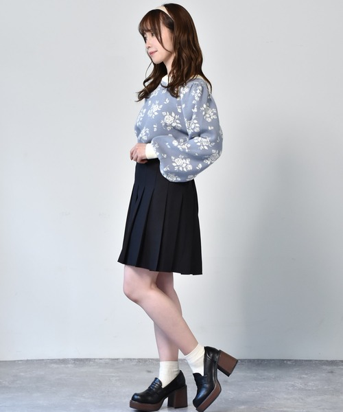 ems excite（エムズエキサイト）の「プリーツミニスカート（スカート・レディース・ブラック/グレー系その他/ブラウン系その他・FREE）」の8枚目の写真