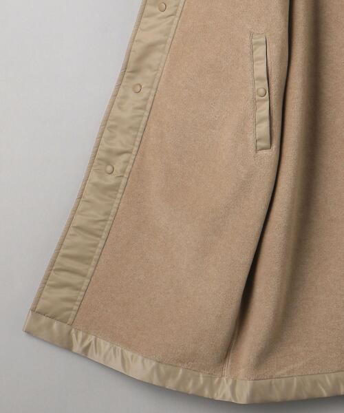 BEAUTY&YOUTH UNITED ARROWS（ビューティーアンドユースユナイテッドアローズ）の「BY フリース×ナイロン リバーシブルノーカラーコート -2WAY-（その他アウター・レディース・ブラック/モカ・S/M）」の10枚目の写真