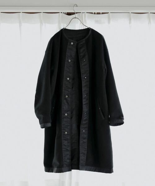 BEAUTY&YOUTH UNITED ARROWS（ビューティーアンドユースユナイテッドアローズ）の「BY フリース×ナイロン リバーシブルノーカラーコート -2WAY-（その他アウター・レディース・ブラック/モカ・S/M）」の11枚目の写真