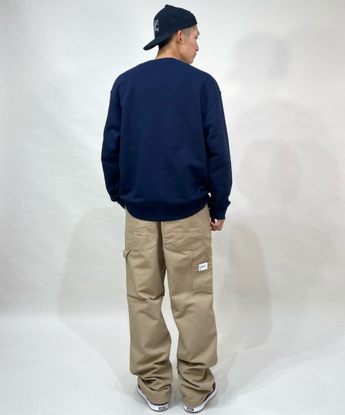 Carhartt(カーハート)の「Carhartt WIP/カーハートダブリューアイピー カレッジ風ロゴ ルーズシルエットウェット I029510(スウェット・メンズ・ブラック/ネイビー/グレー・M/L/XL)」の17枚目の写真