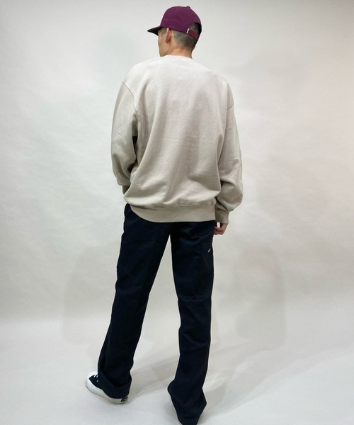 Carhartt(カーハート)の「Carhartt WIP/カーハートダブリューアイピー カレッジ風ロゴ ルーズシルエットウェット I029510(スウェット・メンズ・ブラック/ネイビー/グレー・M/L/XL)」の12枚目の写真
