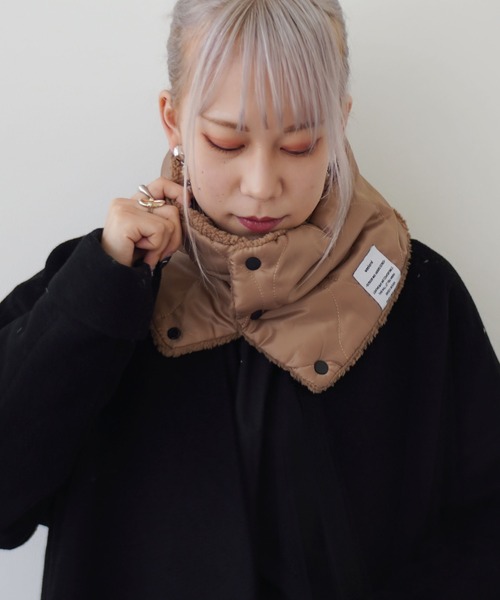Port（ポート）の「【 antique andico / アンティーク アンディコ 】 Weekend ネックウォーマー（ネックウォーマー/スヌード・レディース・ブラック/アイボリー/カーキ/キャメル・FREE）」の4枚目の写真