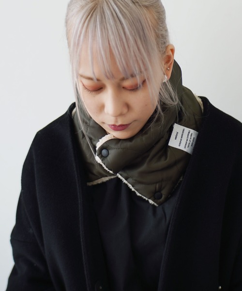 Port（ポート）の「【 antique andico / アンティーク アンディコ 】 Weekend ネックウォーマー（ネックウォーマー/スヌード・レディース・ブラック/アイボリー/カーキ/キャメル・FREE）」の3枚目の写真