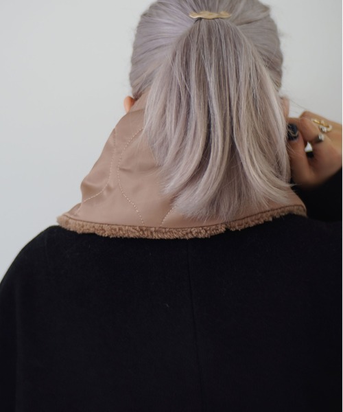 Port（ポート）の「【 antique andico / アンティーク アンディコ 】 Weekend ネックウォーマー（ネックウォーマー/スヌード・レディース・ブラック/アイボリー/カーキ/キャメル・FREE）」の7枚目の写真