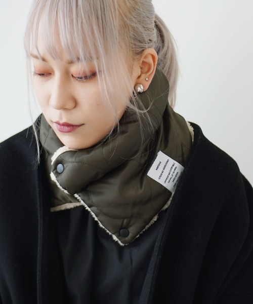 Port（ポート）の「【 antique andico / アンティーク アンディコ 】 Weekend ネックウォーマー（ネックウォーマー/スヌード・レディース・ブラック/アイボリー/カーキ/キャメル・FREE）」の8枚目の写真