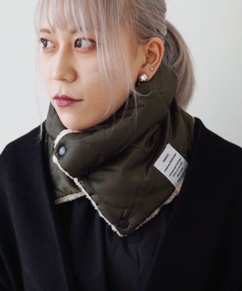 Port（ポート）の「【 antique andico / アンティーク アンディコ 】 Weekend ネックウォーマー（ネックウォーマー/スヌード・レディース・ブラック/アイボリー/カーキ/キャメル・FREE）」の9枚目の写真