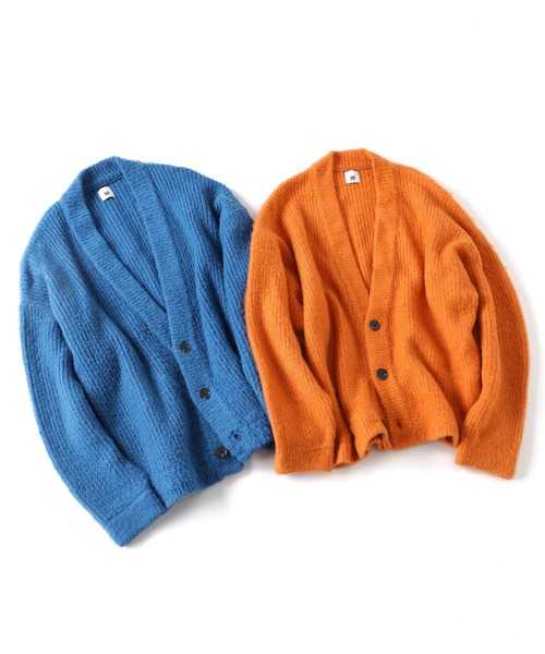 JOINT WORKS(ジョイントワークス)の「MOHAIR MIX ニットカーディガン(カーディガン/ボレロ・メンズ・グリーン/ブルー系その他/ライトグレー/オレンジ・MEDIUM/LARGE)」の17枚目の写真