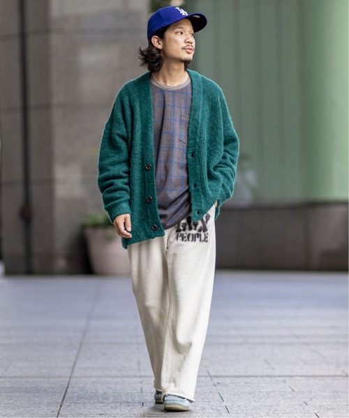 JOINT WORKS(ジョイントワークス)の「MOHAIR MIX ニットカーディガン(カーディガン/ボレロ・メンズ・グリーン/ブルー系その他/ライトグレー/オレンジ・MEDIUM/LARGE)」の11枚目の写真