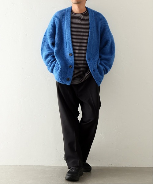 JOINT WORKS(ジョイントワークス)の「MOHAIR MIX ニットカーディガン(カーディガン/ボレロ・メンズ・グリーン/ブルー系その他/ライトグレー/オレンジ・MEDIUM/LARGE)」の7枚目の写真