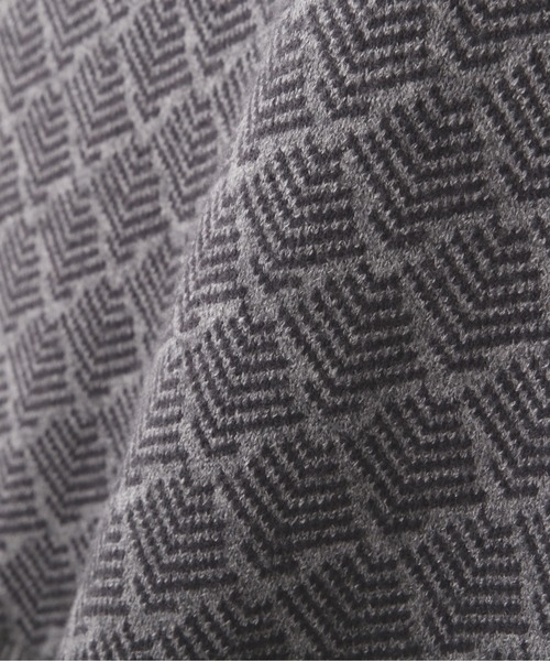 NATURAL BEAUTY BASIC（ナチュラルビューティーベーシック）の「ジャガードニットドッキングトップス（ニット/セーター・レディース・グレー系その他/ベージュ系その他・MEDIUM）」の3枚目の写真
