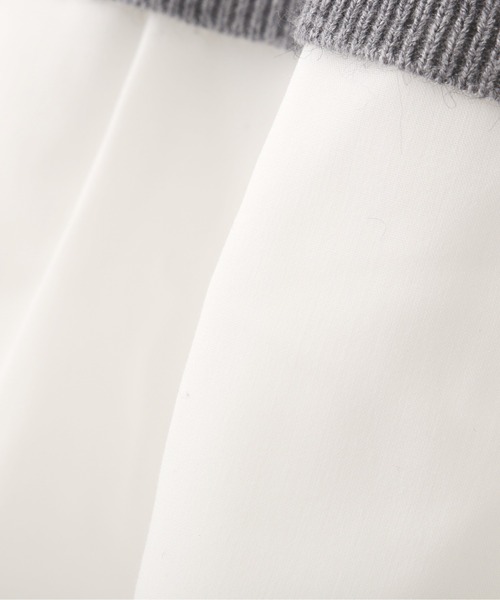 NATURAL BEAUTY BASIC（ナチュラルビューティーベーシック）の「ジャガードニットドッキングトップス（ニット/セーター・レディース・グレー系その他/ベージュ系その他・MEDIUM）」の11枚目の写真